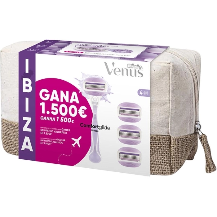 Set Venus Comfortglide Breeze + 3 Recambios + Neceser
