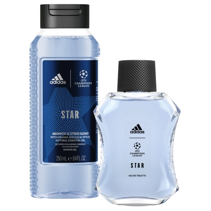 Set Adidas Uefa Star 100ml + Shower Gel 250ml