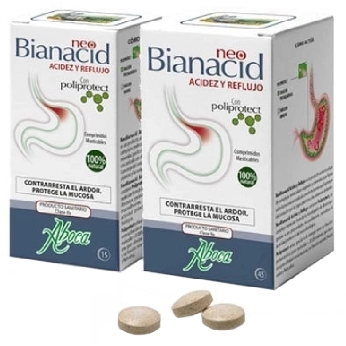 Neobianacid acidez y reflujo 45 comprimidos masticables Neobianacid acidez y reflujo 45 comprimidos masticables