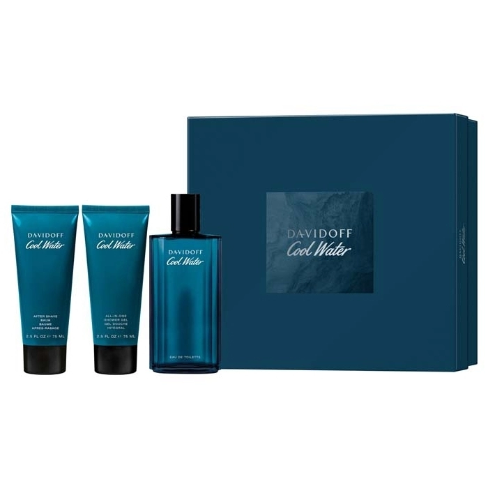 Set Cool Water 125ml + All-In-One Shower Gel 75ml + After Shave Balm 75ml
