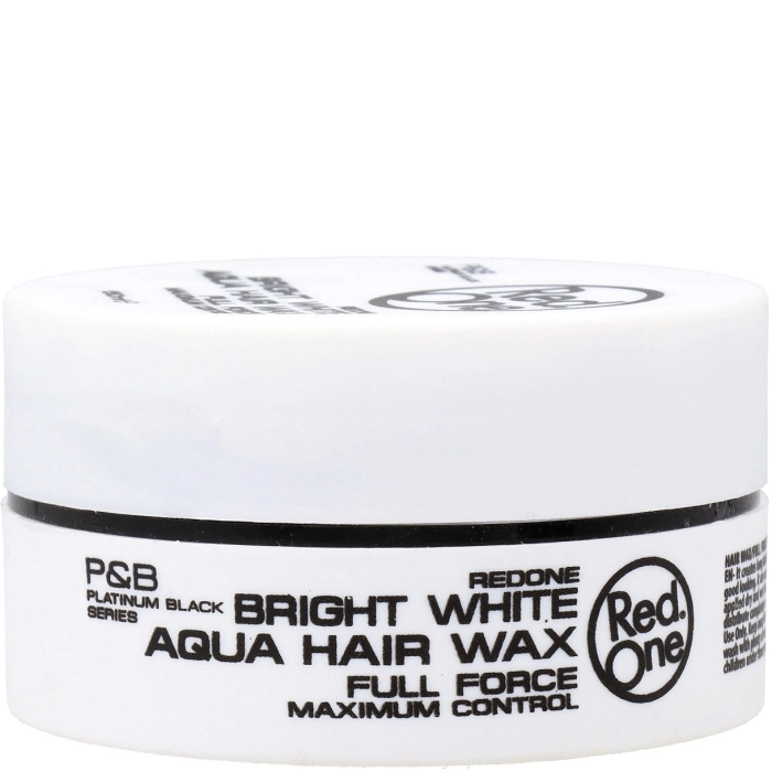 Bright White Aqua Hair Wax Full Force