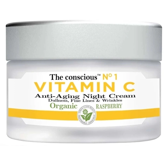 The conscious Vitamin C Anti-Aging Night Cream Organic Raspberry The conscious Vitamin C Anti-Aging Night Cream Organic Raspberry