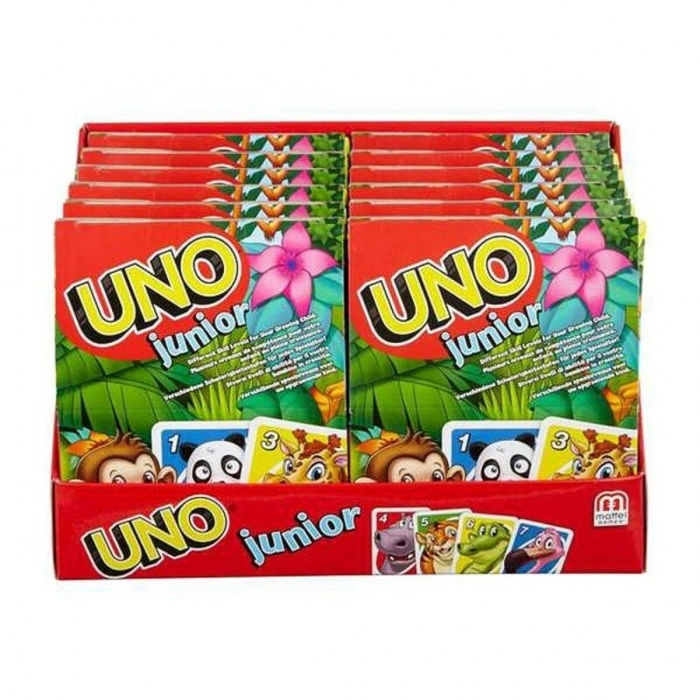 Juego de Cartas Mattel UNO Junior Animales Juego de Cartas Mattel UNO Junior Animales
