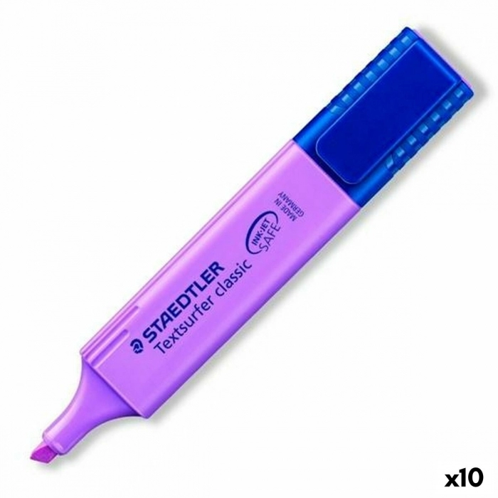 Marcador Fluorescente Staedtler Textsurfer Classic Lila 10 Unidades