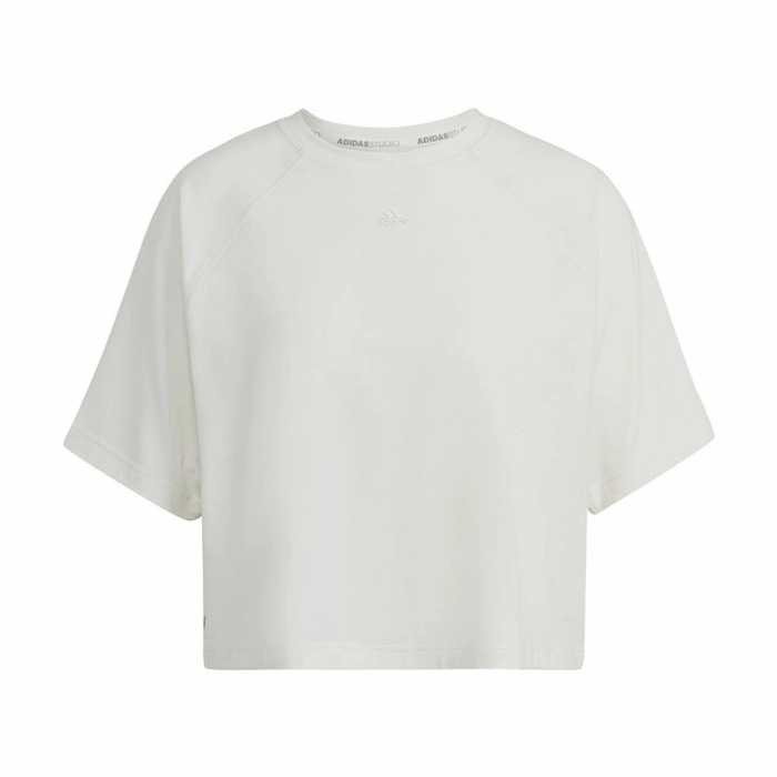 Camiseta de Manga Corta Mujer Adidas Aeroready Wrap-Back Blanco