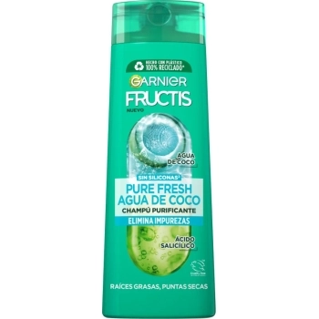 Fructis Champú Purificante Pure Fresh Agua de Coco