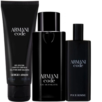 Set Armani Code 75ml + 15ml + All-Over Body Shampoo 75ml