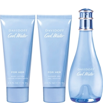 Set Cool Water 100ml + Body Lotion 75ml + Shower Gel 75ml