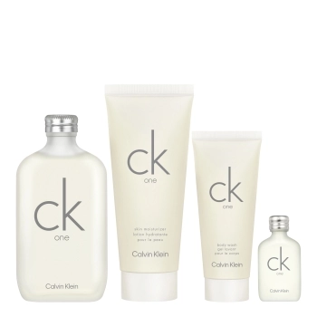 Set CK One 200ml + 15ml + Skin Moisturizer 200ml + Body Wash 100ml