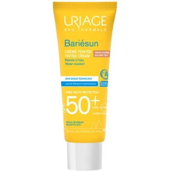 Protector Solar Facial Con Color Ultra Ligero Dorado Bariésun Spf50+