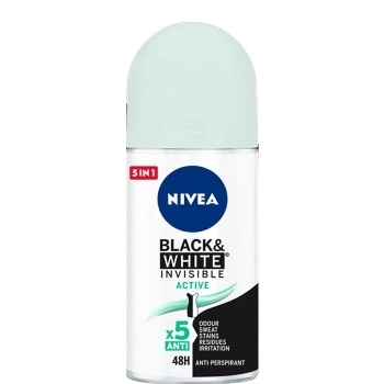 Black & White Invisible Active Roll-On