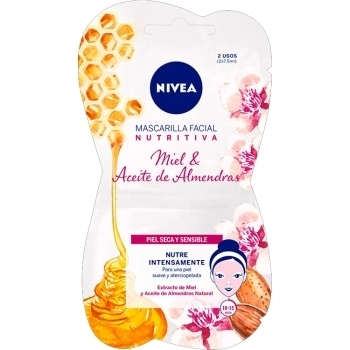 Mascarilla Facial Nutritiva con Miel y Aceite de Almendras