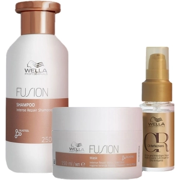 Set FUSION Reparación Intensa CHampú 250ml + Mascarilla 150ml + Aceite 30ml