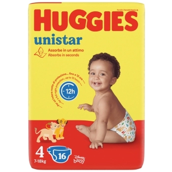 Huggies Unistar Talla 4 7-18kg