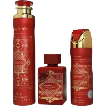 Set Bade'e Al Oud Sublime 100ml + Perfumed Spray 200ml + Air Freshener 300ml