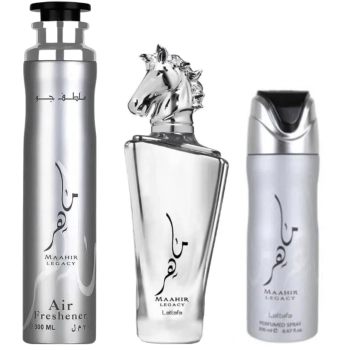 Set Maahir Legacy 100ml + Air Freshener 300ml + Perfumed Spray 200ml