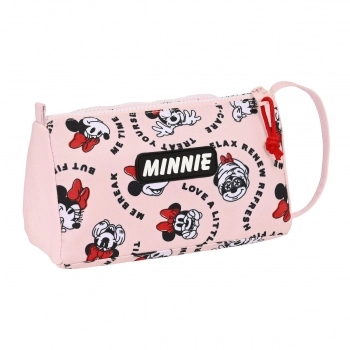Estuche Escolar con Accesorios Minnie Mouse Me time Rosa (20 x 11 x 8.5 cm) (32 