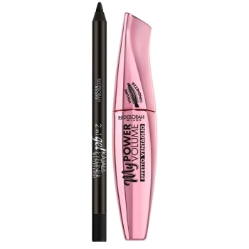 Set My Power Volume Mascara 14ml + 2in1 Gel Kajal & Eyeliner 01