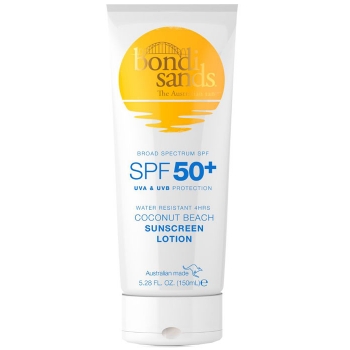 SPF 50+ Body Sunscreen Lotion Coconut Beach Scent
