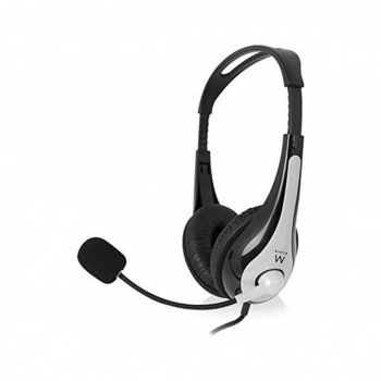 Auriculares con Micrófono Ewent EW3562 Negro