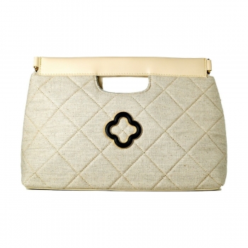 Bolso Mujer Laura Ashley VALETTA-CREAM Gris (30 x 20 x 9 cm)