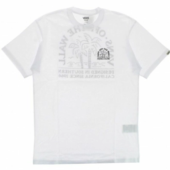 Camiseta de Manga Corta Unisex Vans Palm-B Blanco