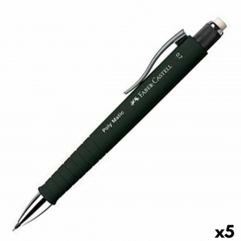 Portaminas Faber-Castell Poly Matic Negro 0,7 mm (5 Unidades)