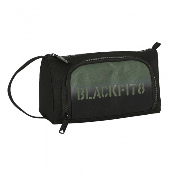 Estuche Escolar BlackFit8 Gradient Negro Verde militar (20 x 11 x 8.5 cm)