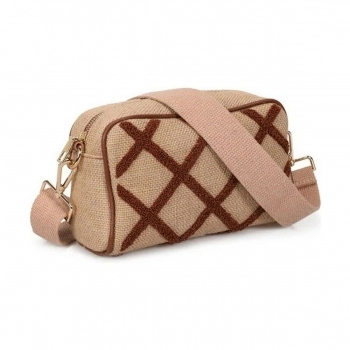 Bolso Mujer Laura Ashley LENORE-QUILTED-TAN Marrón (23 x 15 x 9 cm)