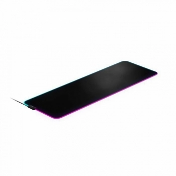 Alfombrilla de ratón SteelSeries QcK Prism Cloth XL Negro Gaming LED RGB 90 x 30