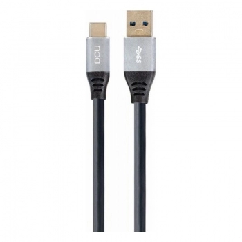 Cable USB A a USB C DCU Negro (1,5M)