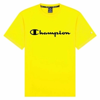 Camiseta de Manga Corta Champion Crewneck M Amarillo