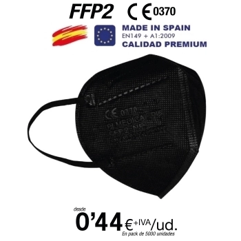 Mascarillas FFP2 Made in Spain Calidad Premium con certificado 0370-5079-PPE/B