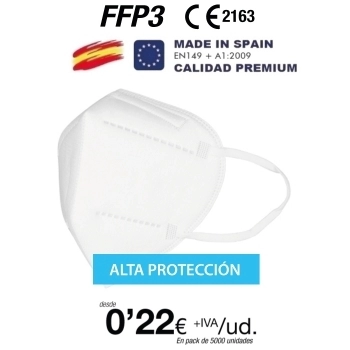 Mascarillas FFP3 Made in Spain calidad Premium
