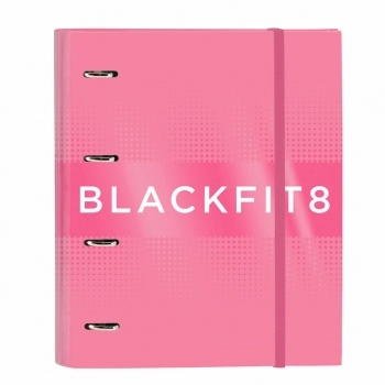 Carpeta de anillas BlackFit8 Glow up A4 Rosa (27 x 32 x 3.5 cm)