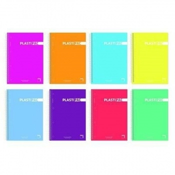 Cuaderno Pacsa Plastipac Multicolor Cuadrícula 80 Hojas Din A4 (5 Unidades)