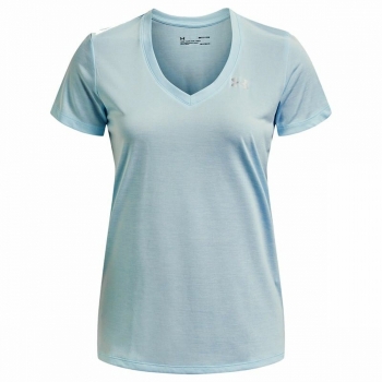 Camiseta de Manga Corta Mujer Under Armour Tech Twist Azul claro Camiseta de Manga Corta Mujer Under Armour Tech Twist Azul claro