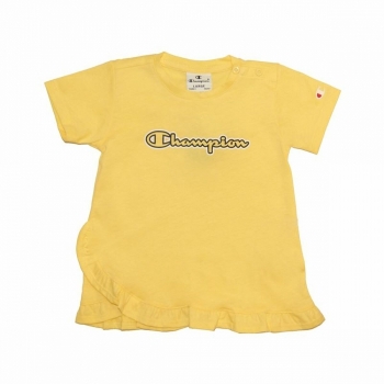 Camiseta de Manga Corta Infantil Champion Amarillo