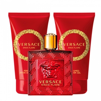 Set Eros Flame 50ml + Perfumed Shower Gel 50ml + After Shave 50ml