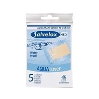 Salvelox med aqua cover aposito adhesivo 5 apositos 76 mm x 54 mm
