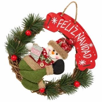 Corona de Navidad Mimbre