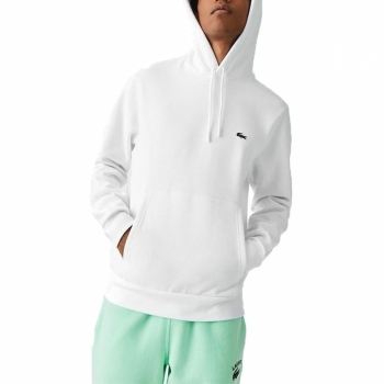 Sudadera con Capucha Hombre Lacoste Sweatshirt Blanco Sudadera con Capucha Hombre Lacoste Sweatshirt Blanco