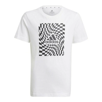 Camiseta Deportiva de Manga Corta B G T1 Adidas Graphic Blanco