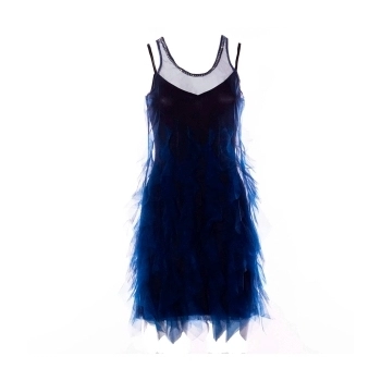 Vestido de Gasa Indigo & Blue