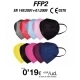 Pack 200 uds FFP2 Surtido Colores