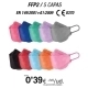 FFP2 Surtido Colores pack 500 uds FFP2 Surtido Colores pack 500 uds