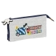 Portatodo Triple Mickey Mouse Clubhouse Only one Azul marino (22 x 12 x 3 cm)