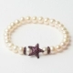 Pulsera Mujer Lancaster JLA-BR-STAR-5-WH Morado Blanco Plata de ley 16 mm