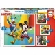 Puzzle Educa Mickey & Friends (25 + 20 + 16 + 12 pcs)