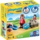 Playset Playmobil 1.2.3 Perro Niños 70406 (6 pcs)
